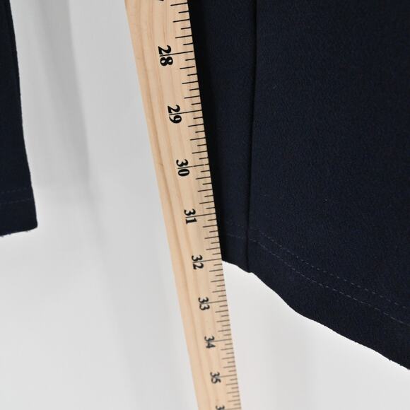 CHALAYAN Pants Womens Size 40 Navy Blue‎ Quiet Luxury Stretch Pull On Skinny Leg - Picture 12 of 12